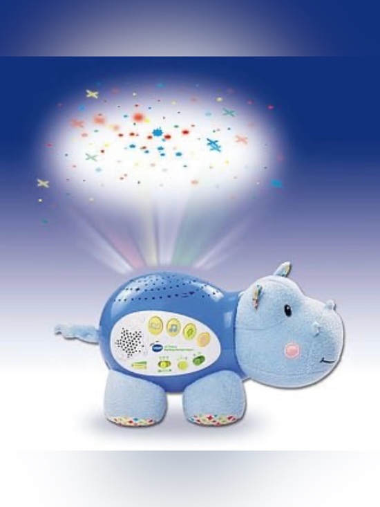 VTech Other - Blue Hippo Plush Night Light Projector with Soothing Sounds